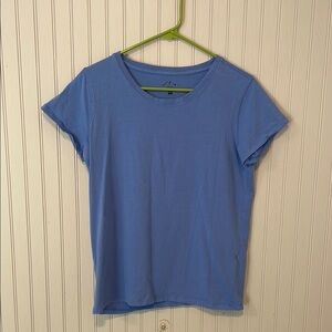 Blue Mountain Blue Fitted Short Sleeve Tee | Medium